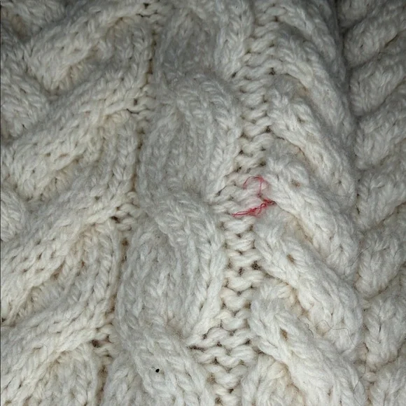 Aran Crafts Cream Cable-Knit Button Cardigan - Picture 4 of 6